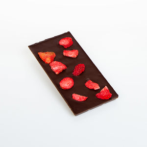 Schokolade mit Erdbeeren